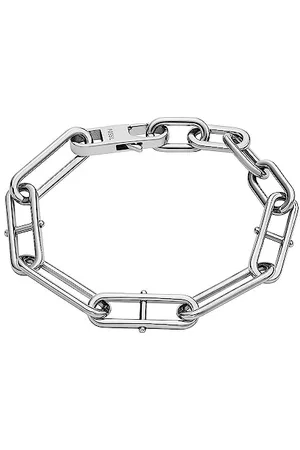 Fossil Damska bransoletka Heritage D-Link ze stali nierdzewnej, długość: 165 mm/175 mm/190 mm, JF04502040, One Size, Stal stopowa