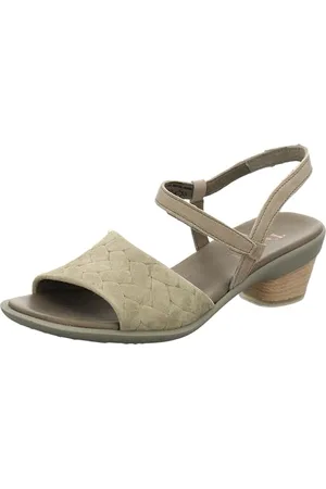 Think! Damskie sandały Zaza_3-000596 Zrównoważone Slingback, oliwkowy (olive) - 7000 szałwia kombi - 41 EU