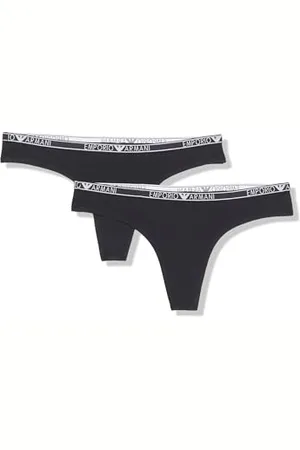 Emporio Armani Essential Studs Logo 2-Pack Thong, , M