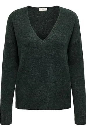 JDY ELANORA L/S Dekolt w serek. KNT NOOS, , S