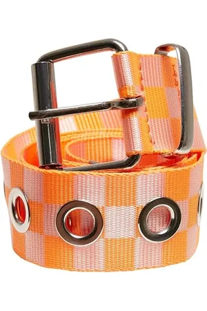 Urban classics Unisex Checker Belt with Eyelets Gürtel, , S-M