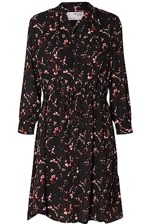 SELECTED SLFDAMINA 7/8 AOP Dress B NOOS, , 34
