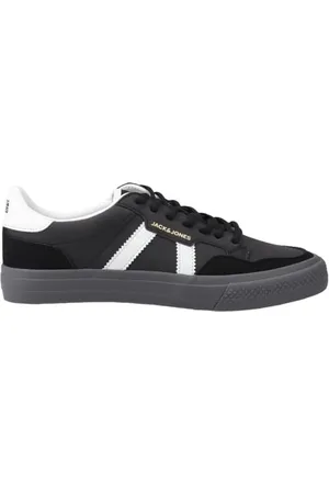 JACK & JONES Jack&jones Męskie buty sportowe JFWMORDEN PU Nubuck Special Sneakers, antracytowe/szczegóły: jasna biel, 41 EU, , 41 EU