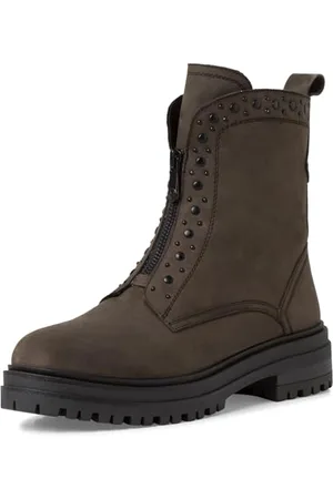 Marco Tozzi Damskie botki Zip+Slip 2-25808-43 modne kozaki, antracytowe N.C, 41 EU, , 41 EU