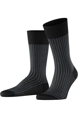 Falke Mężczyźni Skarpety Oxford Stripe M So Bawełna z wzorem 1 Para, , 41-42