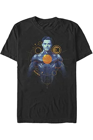 Marvel Unisex The Eternals Ikaris Orange Organic Short Sleeve T-shirt, , XXL