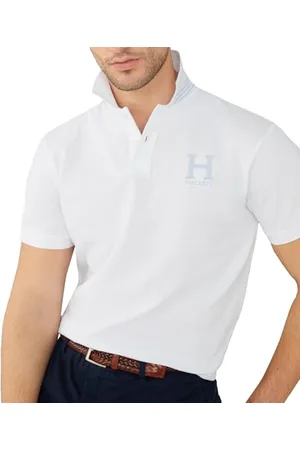 Hackett Męska koszulka polo z logo Heritage H, biała (biała), S, , S