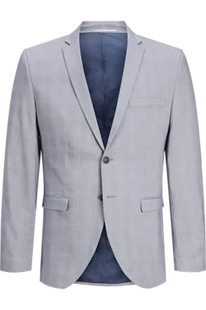 JACK & JONES Męska kurtka Jprsolaris Check Blazer Sn Suit, , 50 EU