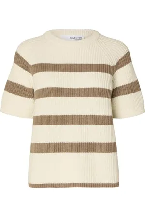 SELECTED Damski sweter Slfbloomie Ss Knit O-Neck Noos, , L