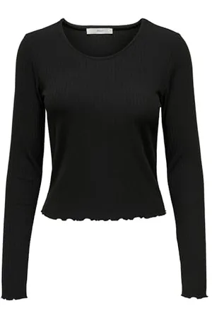 ONLY ONLEMMA L/S O-Neck Short Top JRS, , M