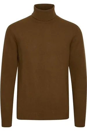 Casual Friday Męski sweter Karl roll Neck Bounty Knit 1809301 / Coffee Lique£r Melange, L
