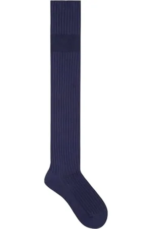 Kunert Damski overknee Ajour Stripe Fashion gentian blue 35-38, , 35-38 EU