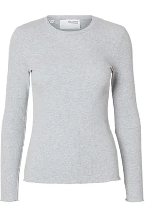 SELECTED SLFANNA LS Crew Neck Tee S NOOS, , M