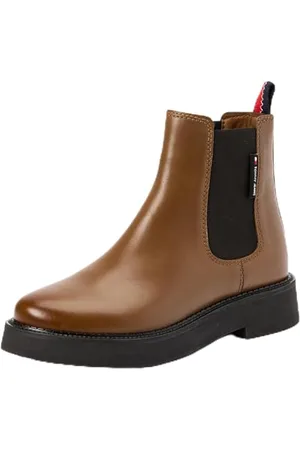 Tommy Hilfiger Damskie płaskie buty TJW Chelsea (EN0EN02622) średnie, brązowe (Light Sepia Brown), 36 EU, , 36 EU