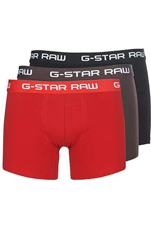 G-Star RAW Classic Trunk Color 3-pak, wielokolorowy (dk flame/deep bordeaux/black D05095-2058-8527), XS, Wielokolorowy (Dk Flame/Deep Bordeaux/Black D05095-2058-8527), XS