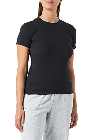 Champion Damska koszulka Rochester 1919 z logo Crewneck Slim S-s, czarna, S, , S