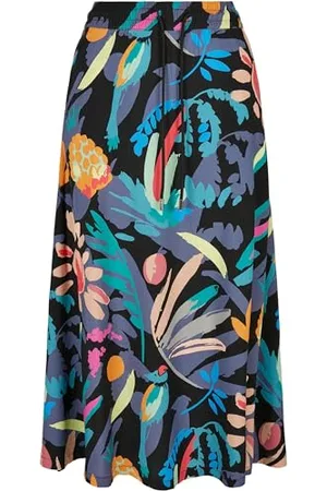 Urban classics Damska spódnica z wiskozy midi Skirt, długa spódnica z wiskozy dla kobiet, dostępna w wielu kolorach, rozmiary XS - 5XL, , XL