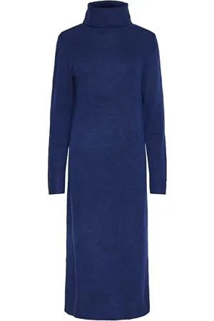Pieces® Damska sukienka Pcjuliana Ls Rollneck Knit Dress Noos Bc, , L