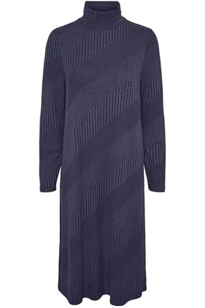 Pieces® Damska sukienka Pcsara Ls Roll Neck midi, , XL