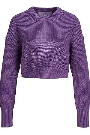 JACK & JONES Damski sweter JJXX JXCARLOTA LS Twist Cropped CN Knit Pullover, , XS