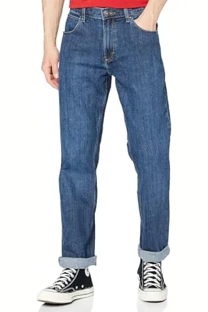 Wrangler Herren Authentic Straight Jeans, Dark Stone, 40W / 34L EU