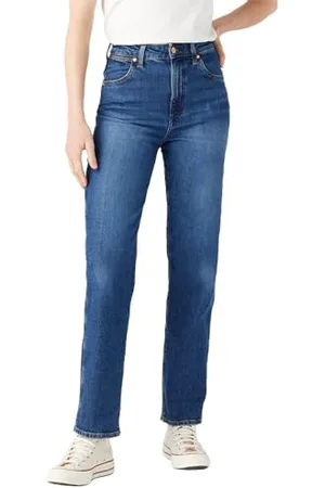 Wrangler Damskie dżinsy Mom Straight, , 27W / 34L