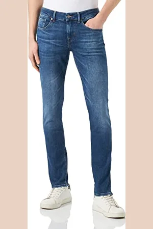 7 for all Mankind Slimmy Tapered Stretch Tek Jeans, , Regularny Mężczyźni, , rozmiar uniwersalny