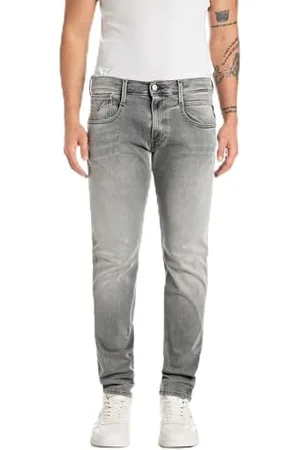 Replay Męskie dżinsy Slim Fit Anbass Hyperflex Dust, , 33W / 36L