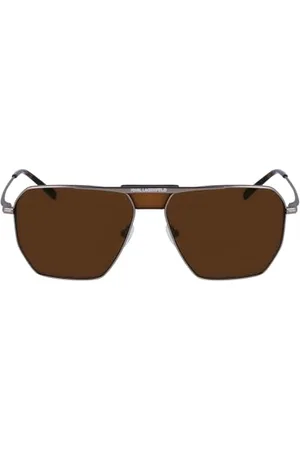 Karl Lagerfeld Unisex KL350S okulary przeciwsłoneczne, 042 matowe srebro, 58, , 58