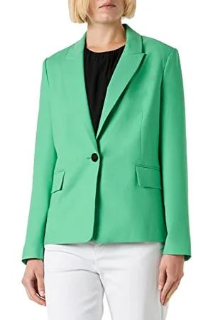 QS by s.Oliver Damska marynarka Slim Fit, zielona, 38 (DE), , 38