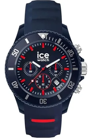 Ice-Watch ICE chrono Dark blue Red - Mieszany niebieski zegarek z plastikowym paskiem - 021425 (Medium)