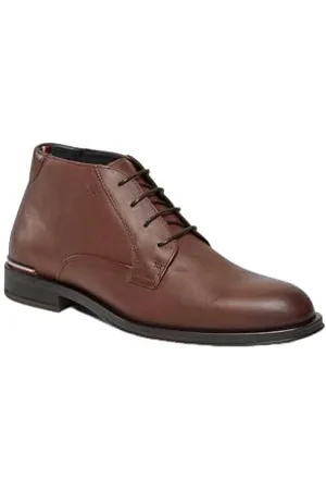 Tommy Hilfiger Męskie buty CORE RWB Hilfiger LTH L (FM0FM04804) niskie, brązowe (zimowy koniak), 8 UK, , 42 EU