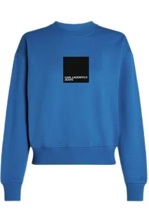Karl Lagerfeld Regular Box Logo Sweat, niebieski, L