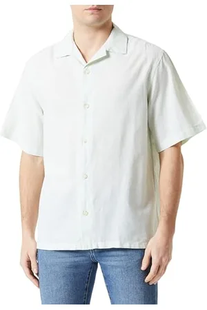 JACK & JONES Męska koszula Jprblusummer Linen Resort Shirt S/S Sn, , L
