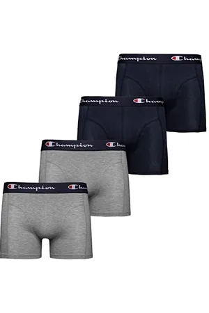 Champion Męskie spodenki retro (4 sztuki), granatowy i jasnoszary melanż, M