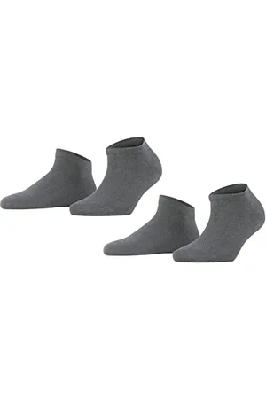 Falke Kobiety Skarpety do trampek Happy Double Pack W Sn Bawełna krótkie jednokolorowe 2 Pak, , 35-38