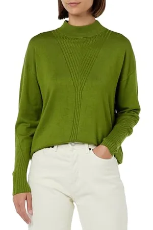 Kaffe Damski sweter z długim rękawem regularny krój lekki dzianina, , XL