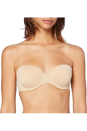 Calvin Klein Damski biustonosz bez ramiączek z lekką podszewką z fiszbinami, Gołe, 85C