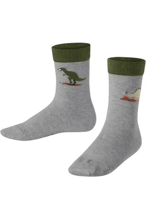 Falke Uniseks - dzieci Skarpety Dinosaurs K So bawełna z wzorem 1 Para, , 35-38