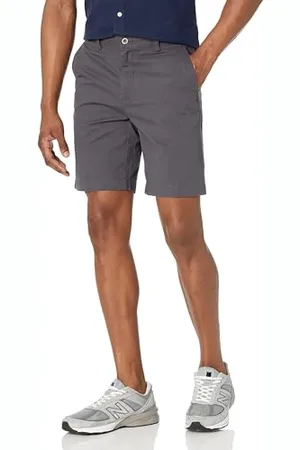 Amazon Męskie spodenki slim fit 23 cm, szare, 28W