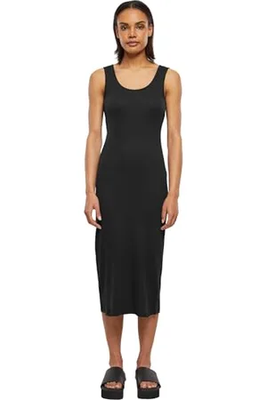 Urban classics Damska sukienka Rib Top Dress, , 5XL