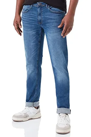 Blend Męskie dżinsy Twister Straight Slim Fit-Multiflex 200291/Denim Middle Blue, 30/30