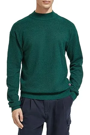 Scotch&Soda Dropped Shoulder Basic Mock z mieszanki poliestru z recyklingu, , M