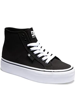 Dcshoes Damskie buty sportowe Manual HI Platform, czarno-białe, 40 EU, , 40 EU