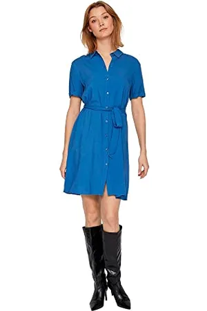 VILA VIPAYA S/S Shirt Dress/SU - NOOS, , 40