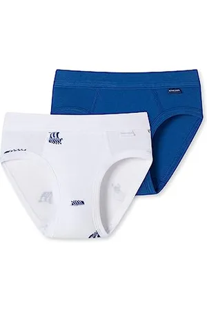Schiesser Jungen 2 PACK Sportslip Unterwäsche Feinripp - 100% Organic Bio Baumwolle - Größe 92 bis 140
