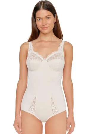 Susa Body bez fiszbin Latina I Body Shapewear damskie mocno formujące I Damski gorset I Miękkie body z efektem modelującym I kształtuje talię, brzuch i pośladki, , 90B