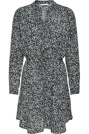 ONLY Kobiety Onlcory Wvn Noos Tunika, Black/Maria White Grey Disty, M