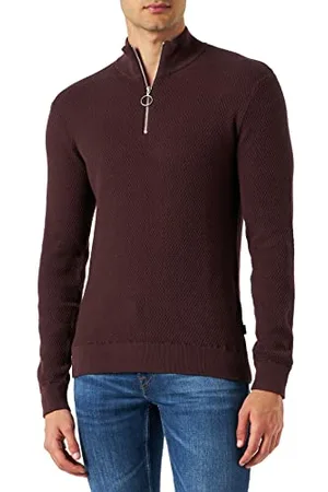 Casual Friday Męski sweter Karlo Structured z zamkiem błyskawicznym, , XL