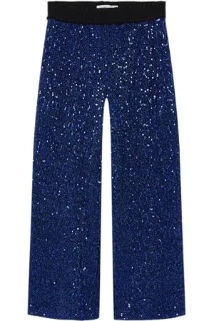 NAME IT Nkfrunic Sequin Wide Pant dziewczęce spodnie materiałowe, , 122